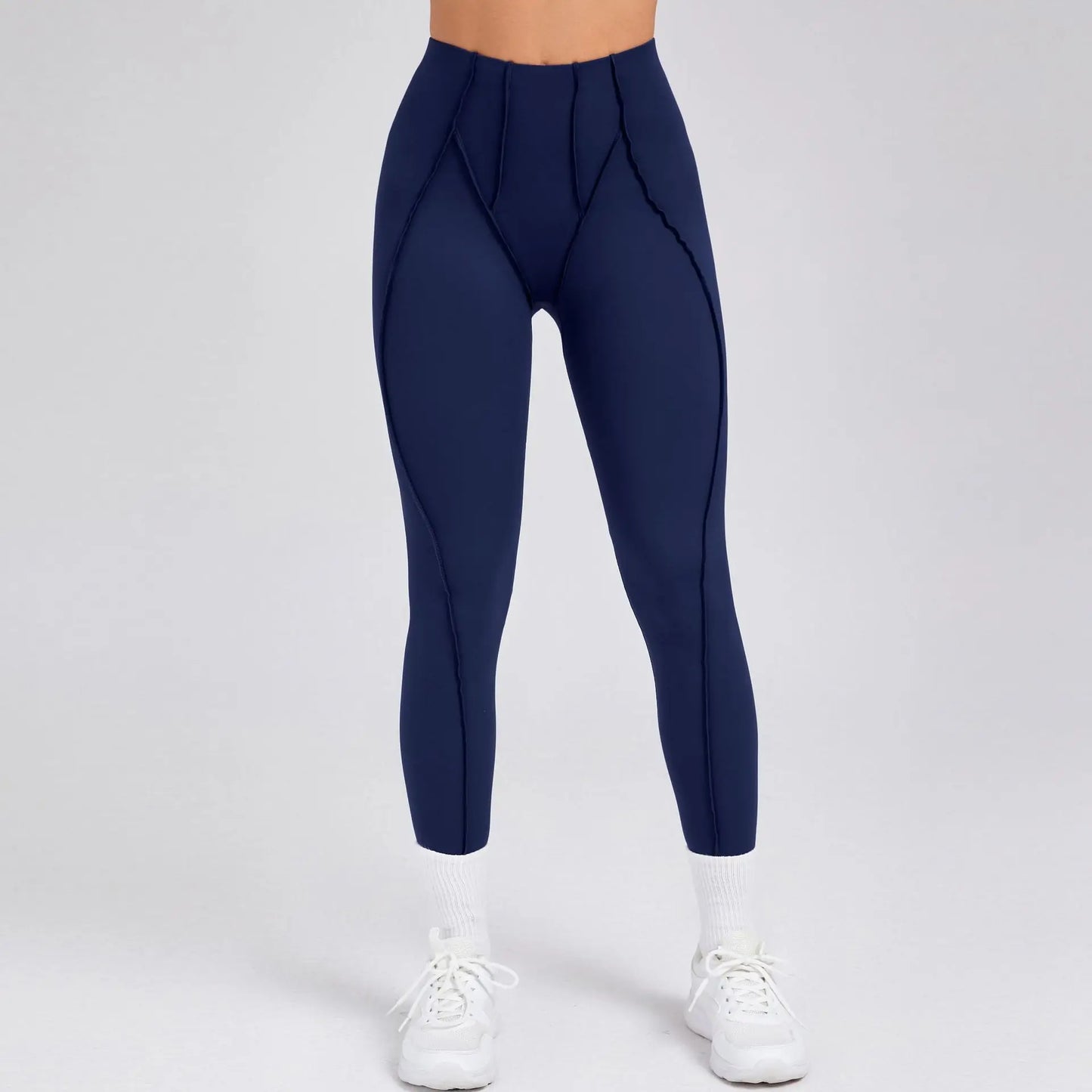2-Piece Yoga Set – Open Back Sports Bra & High Waist Shorts
