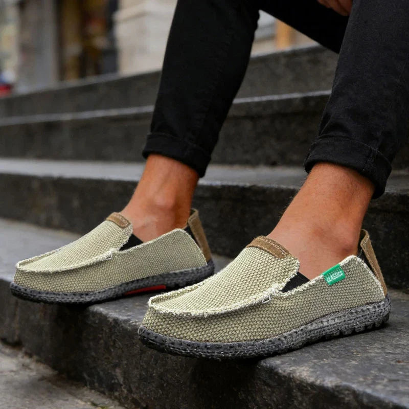 Men’s Loafers Slip-Resistant Casual Footwear Designed for Urban Lifestyle  Lace-Free Design for Comfortable Barefoot Wear