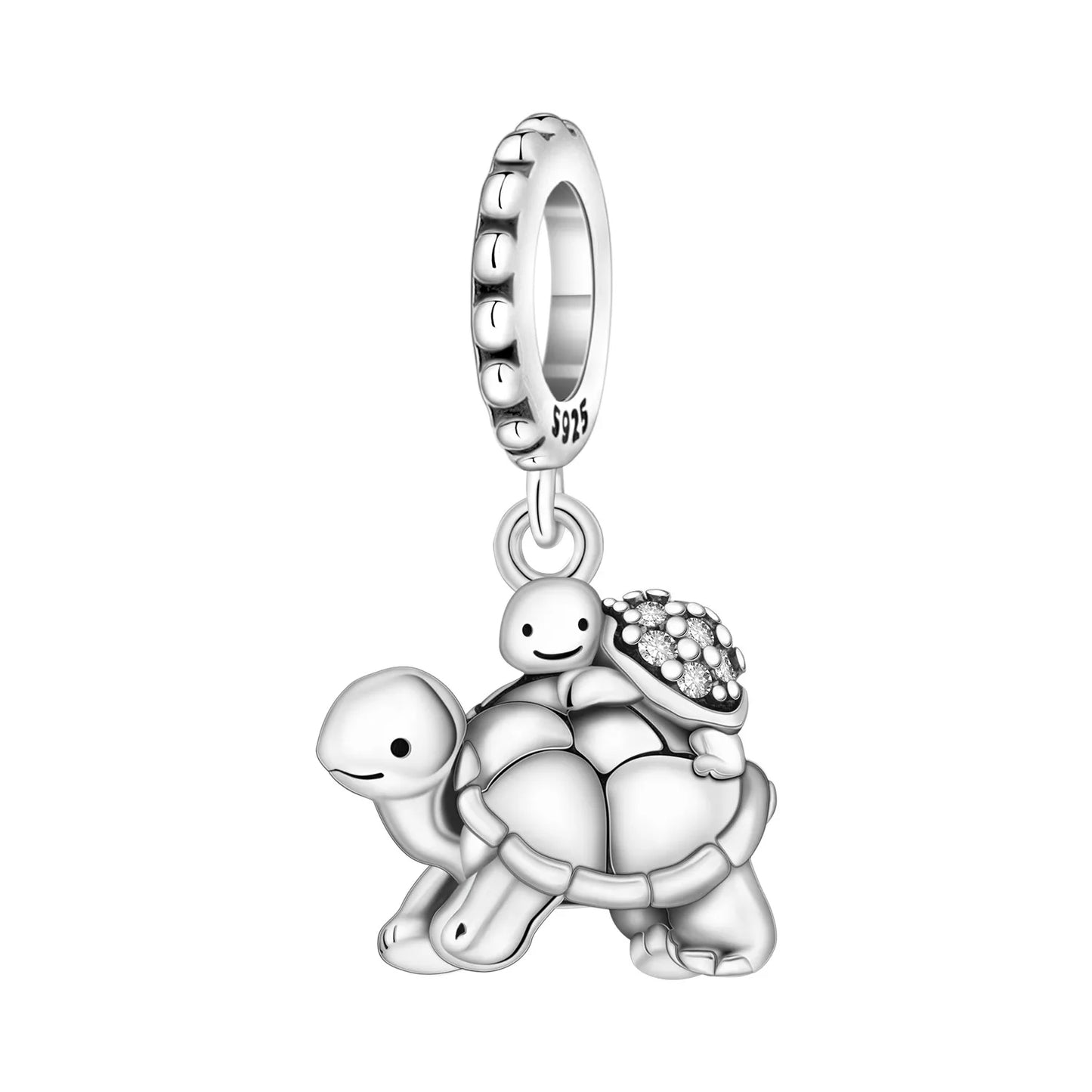 Hot Sale 925 Sterling Silver Dog Cat Cute Pet Animals Pendant Birthday Party Gift for Women Bangle Bracelet Necklace DIY Jewelry