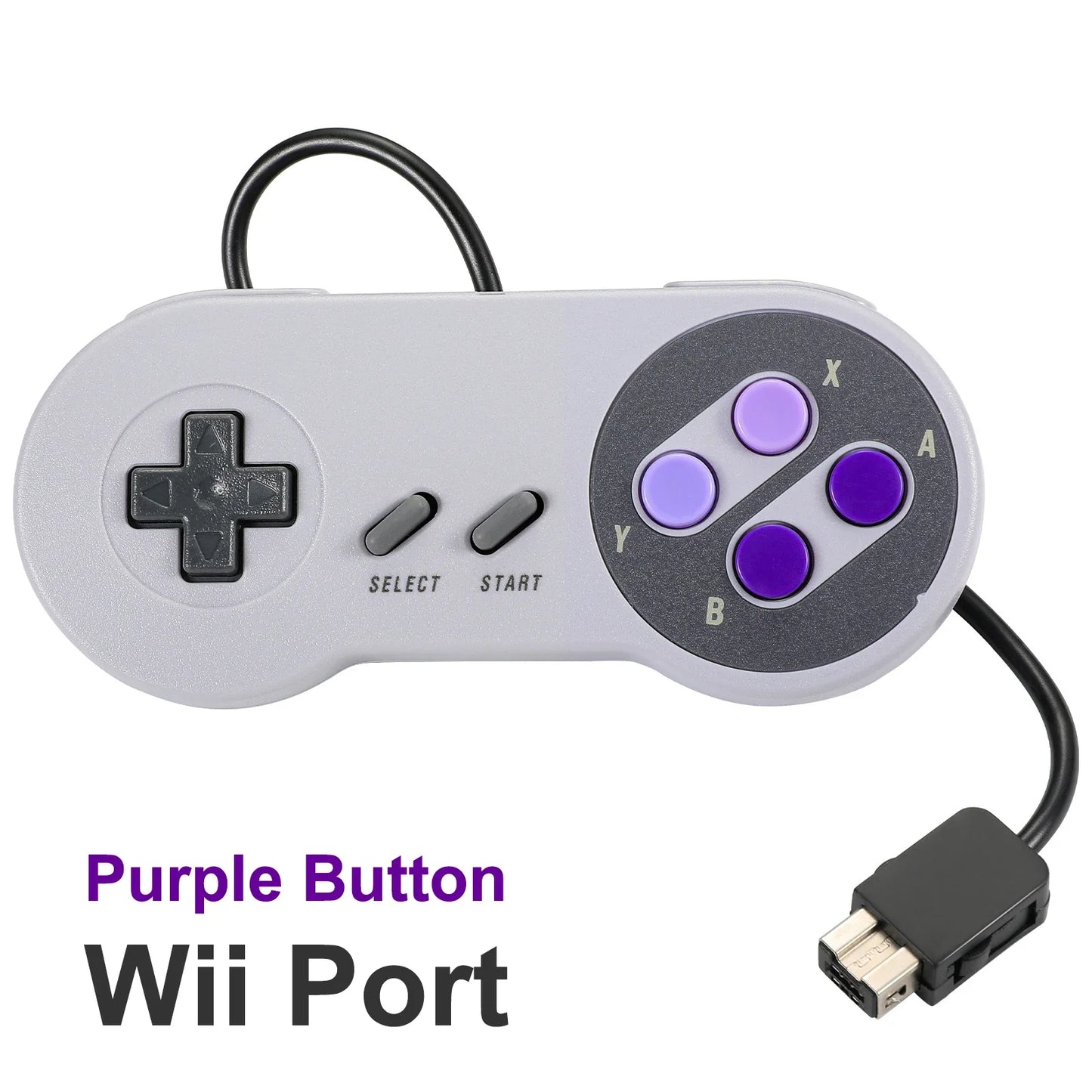 Wired Gamepad for SNES/SFC,Adaptation Genuine SNES/SFC Game Console, Gamepad Handle for Super Nin-tend-o Game Console