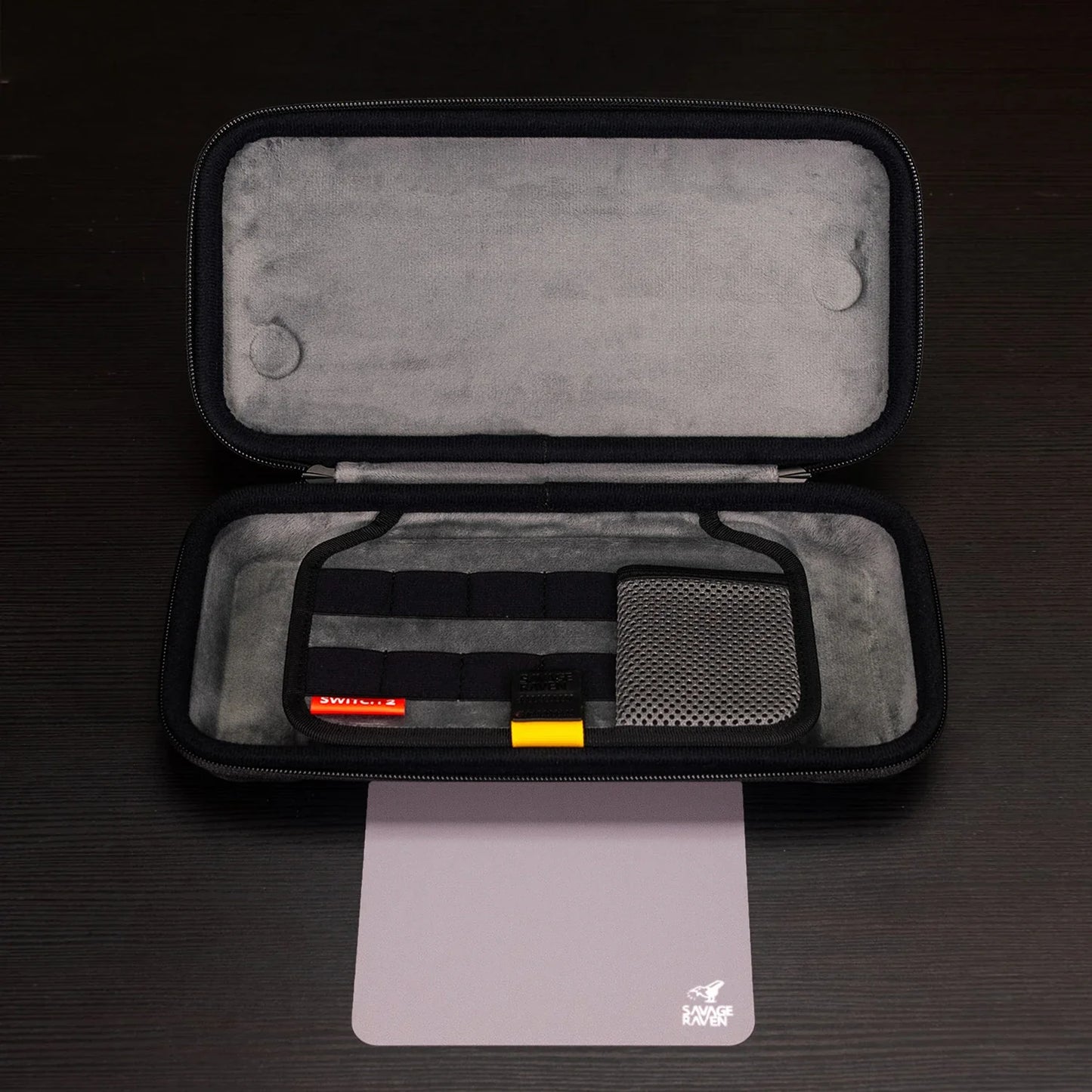 Savage Raven by Skull & Co. EDC Case Carrying Pouch Portable Hard Shell Storage Bag for Nintendo Switch 2