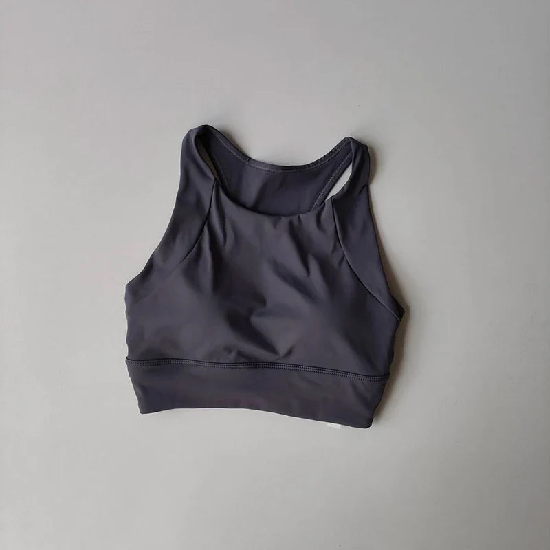 Women's Professional Shock-Absorbing Yoga Sports Vest One-Piece Gathering Sports Bra Running Collection with Breast Support