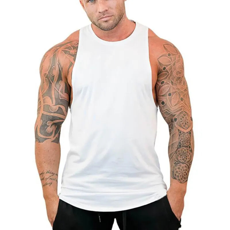 Camiseta sin mangas cómoda para hombre para entrenamiento físico, correr, transpirable