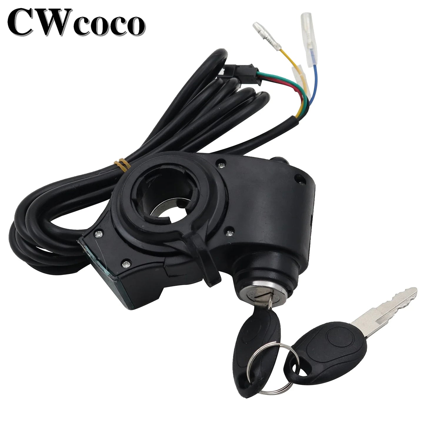 Electric Bicycle Thumb Throttle Voltmeter Digital Voltage Display Red Screen Lock Speed Control Electric E-Bike Turning Handle