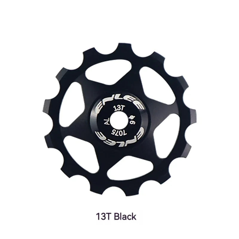 ENLEE Bike Aluminum Alloy Guide Wheel Pulley Rear Derailleur 11T 13T Guide MTB Ceramic Bearing Jockey Wheel For 4/5/6MM