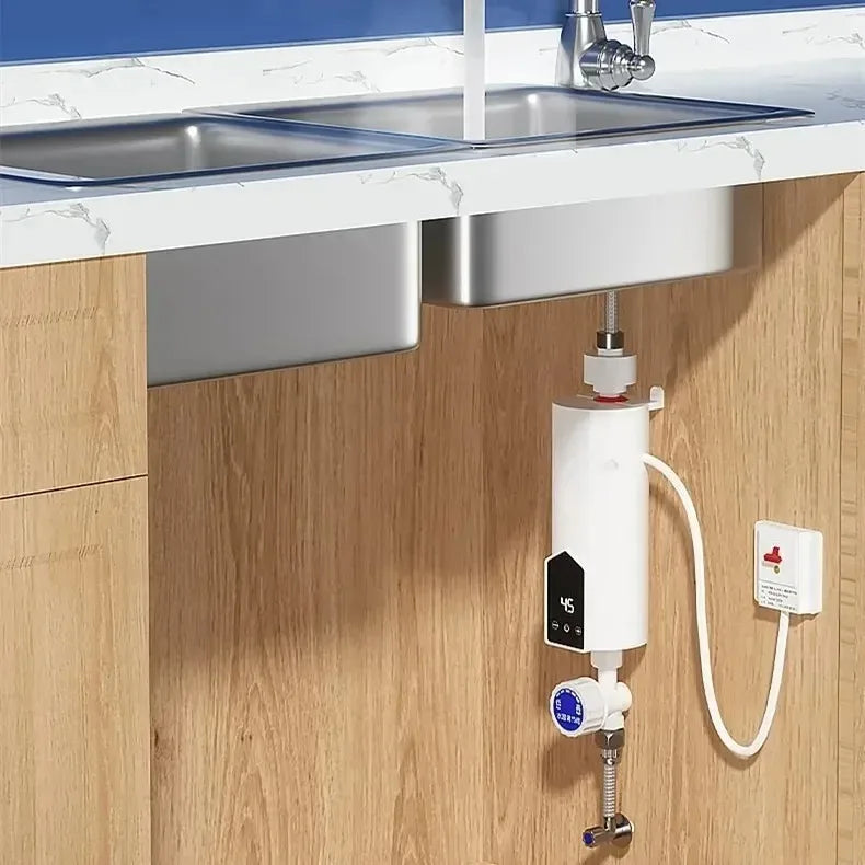 Portable Instant Electric Water Heater 3000W-5500W 220V Adjustable for Home Bathroom Kitchen Shower Heating