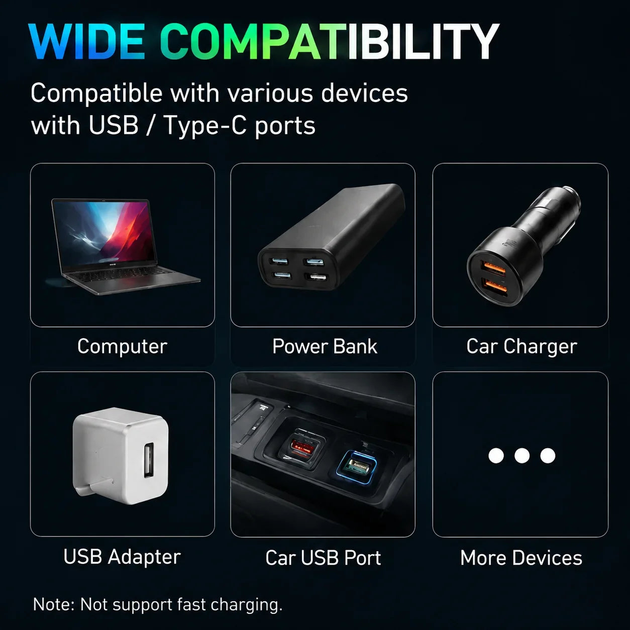 R6FA Night Light And Ambient Lamp USB A Type-C Powered Energy Efficient LED For Room Mini LED Night Lamp