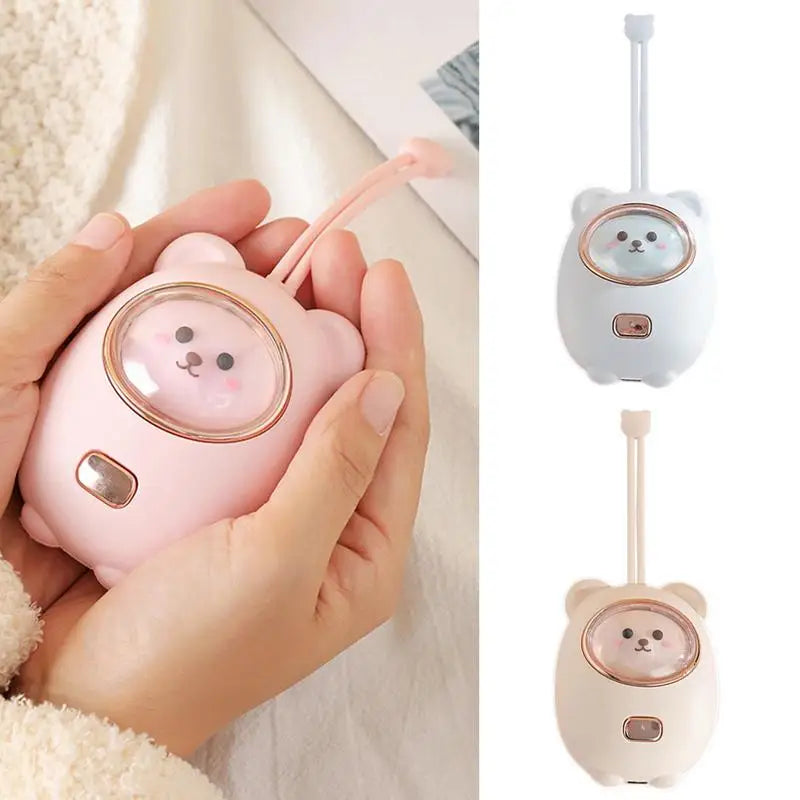 Calentador de manos recargable con forma de oso
