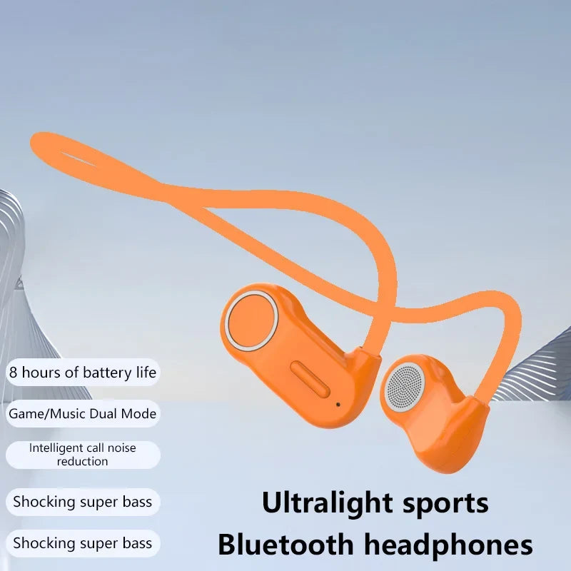 Wireless Bluetooth Earbuds Behind the Ear Sports Running Open-Ear Bluetooth Headphones with Ultra-Long Battery Life Waterproof
