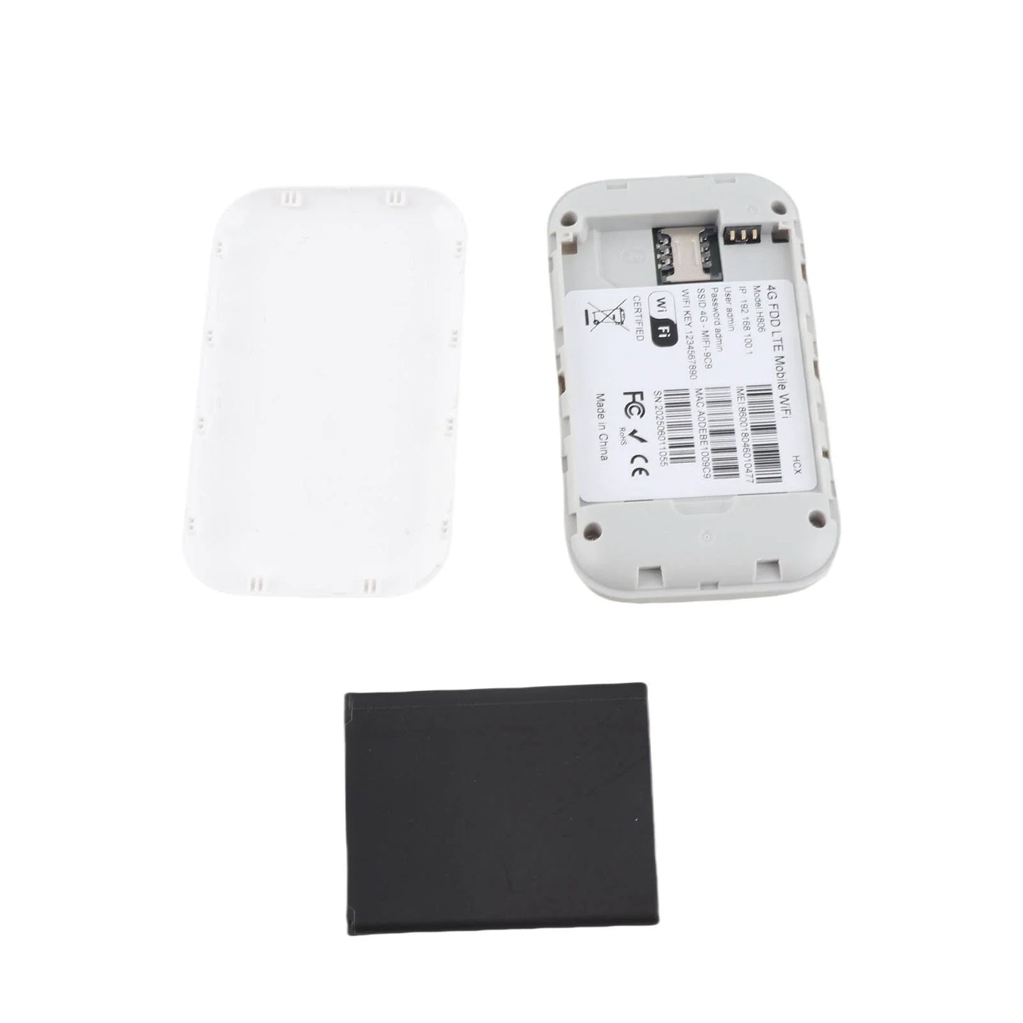 Portable 300Mbps 4G WiFi Hotspot Plug and Play Support 10 Devices Travel Mobile Hotspot with SIM Card Slot for Motorhome