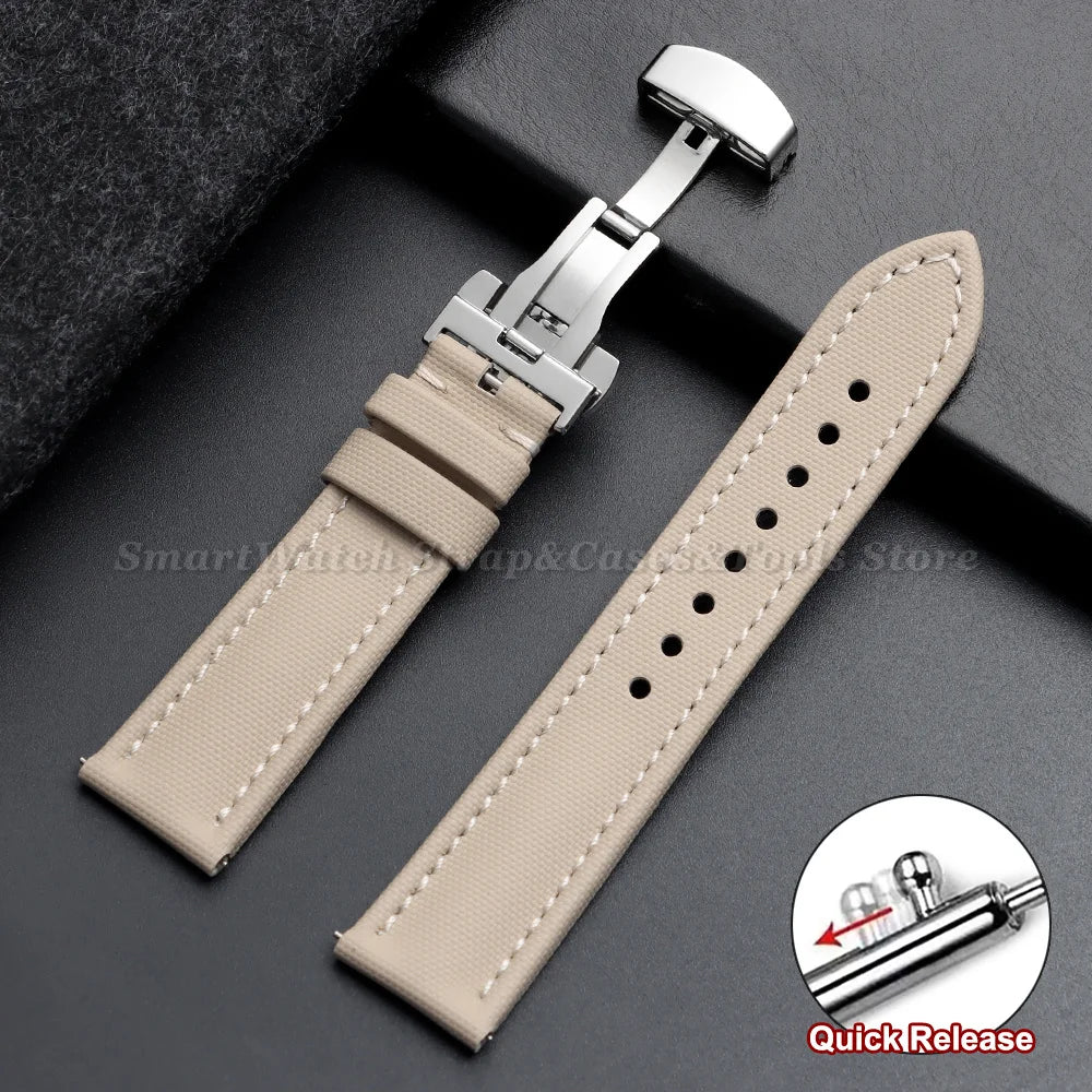 Polar Vantage, Grit X & Ignite Sailcloth Band with Butterfly Clasp