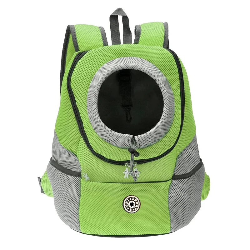 Double Shoulder Pet Carrier Backpack – Breathable Travel Dog Bag