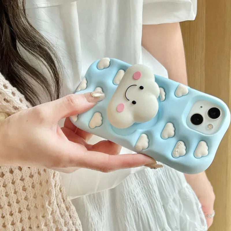 Funda de iPhone Nube Kawaii