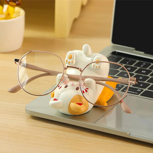 Soporte para gafas de escritorio con diseño de gato kawaii