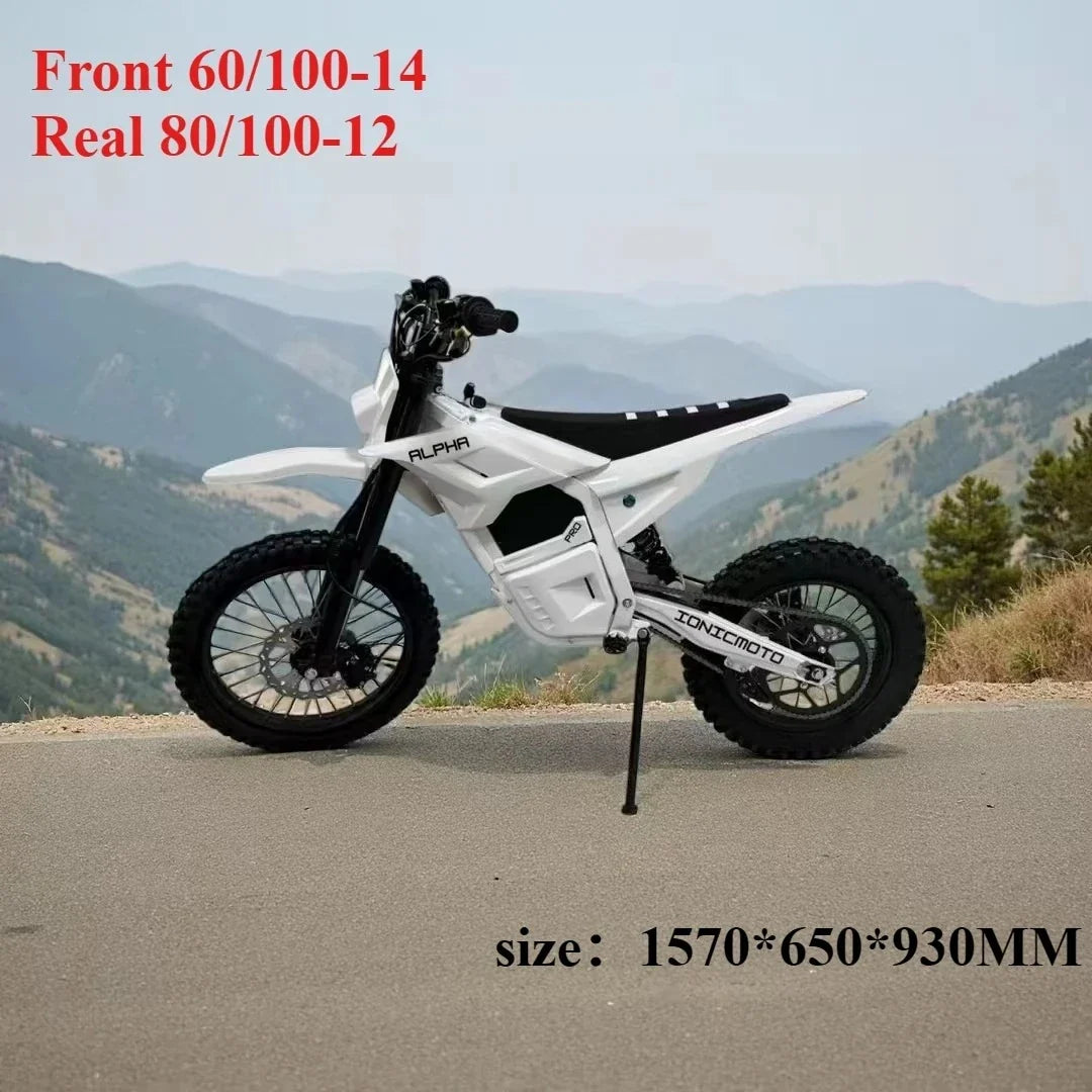 New Off Road Motorcycle Speak 6000W Powerful Motor 72V25AH Battery 75km/h Electric Bicycle 17inch Tire Mountain Electric E-bike
