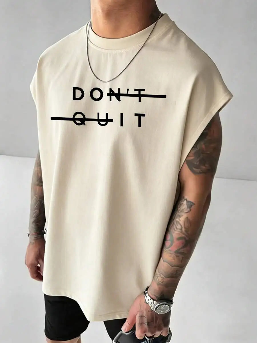 Men’s Casual Slogan Graphic Tank Top