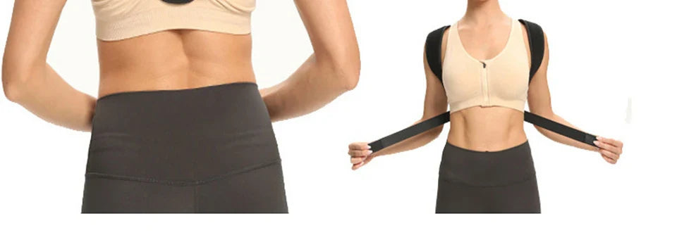 GETINFIT Adjustable Posture Corrector Back Support Lumbar Posture Orthopedic Belts Strap Brace Shoulder Spine Support Men Women