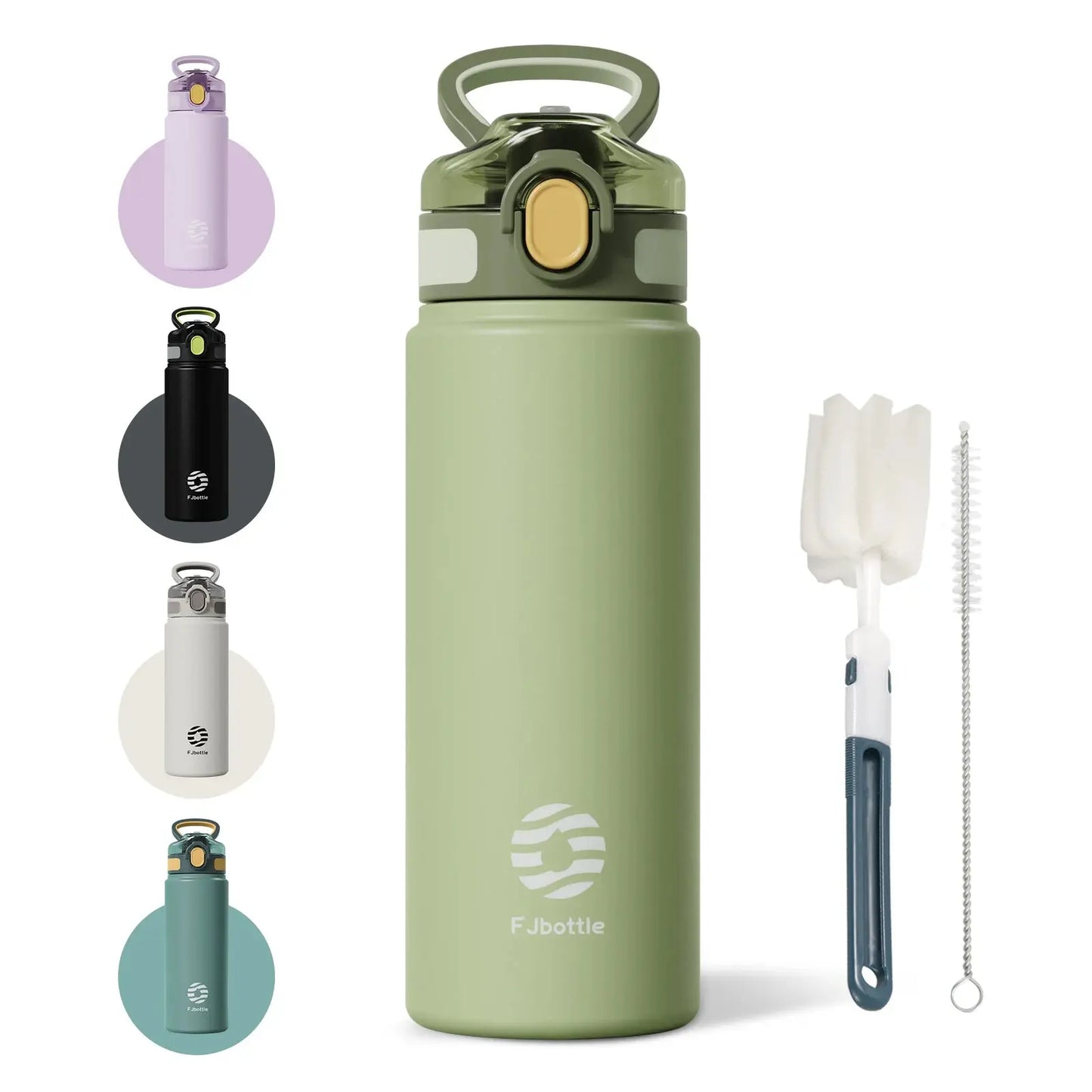 Thermos Bottle with Straw 600ml 720ml Stainless Steel