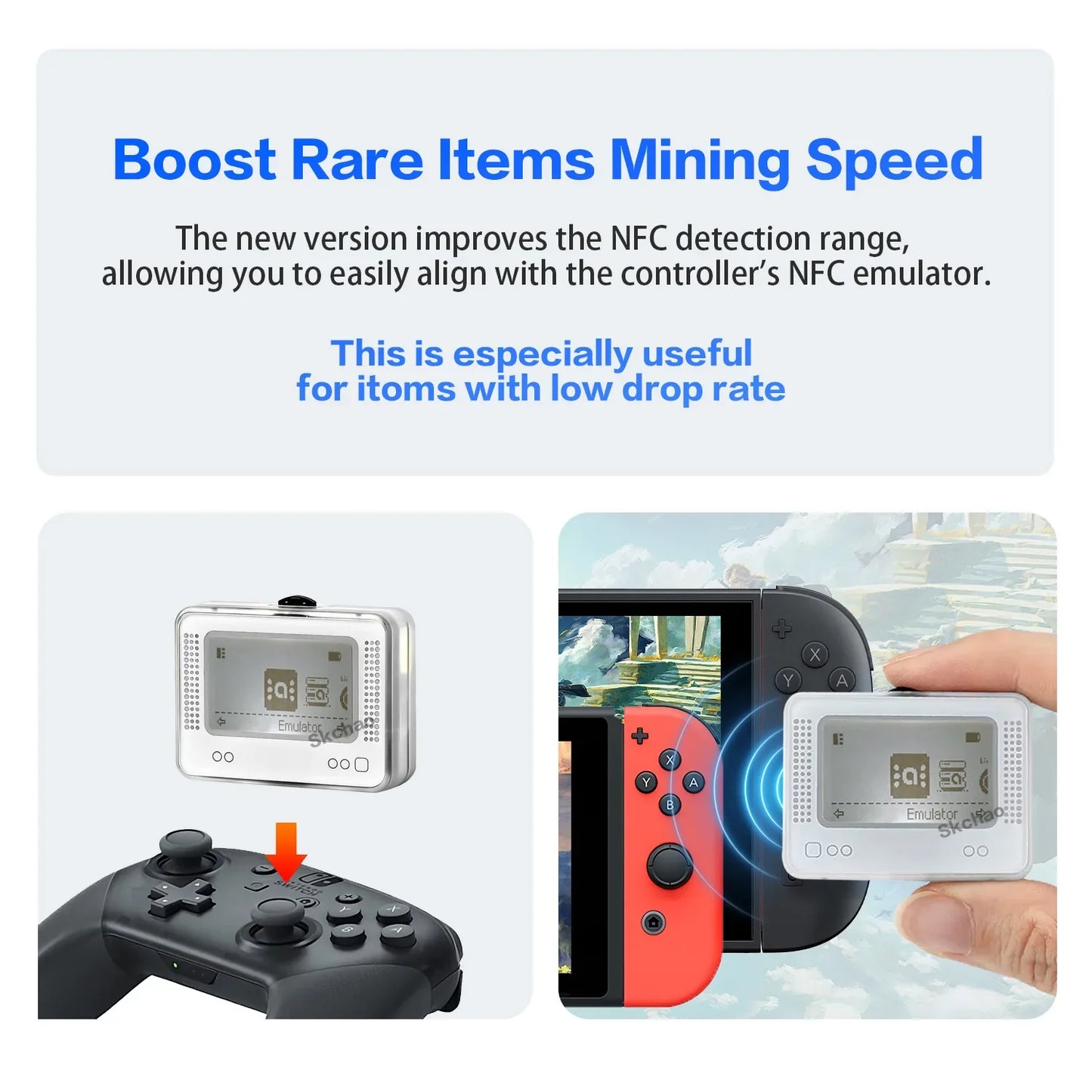 New For Amiibo Emulator NFC Game Simulator Infinite Card Swipe Smart Universal For Switch 3DS Wii U Accessories
