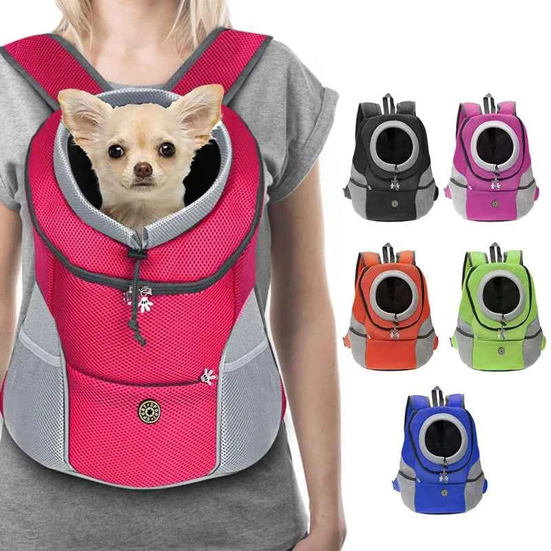 Front-Facing Pet Carrier Backpack with Padded Shoulder Straps