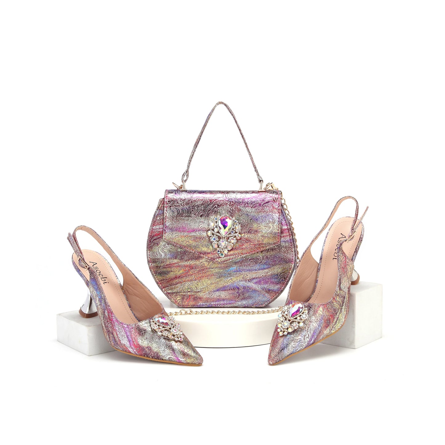 Conjuntos de Zapatos y Bolsos Italianos HWS1-1