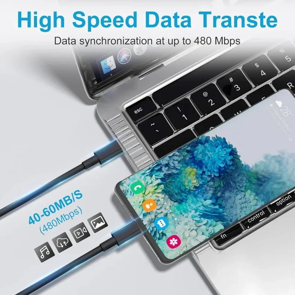 Type-C to Type-C Cable for Rospider Screen Extender Extended Display