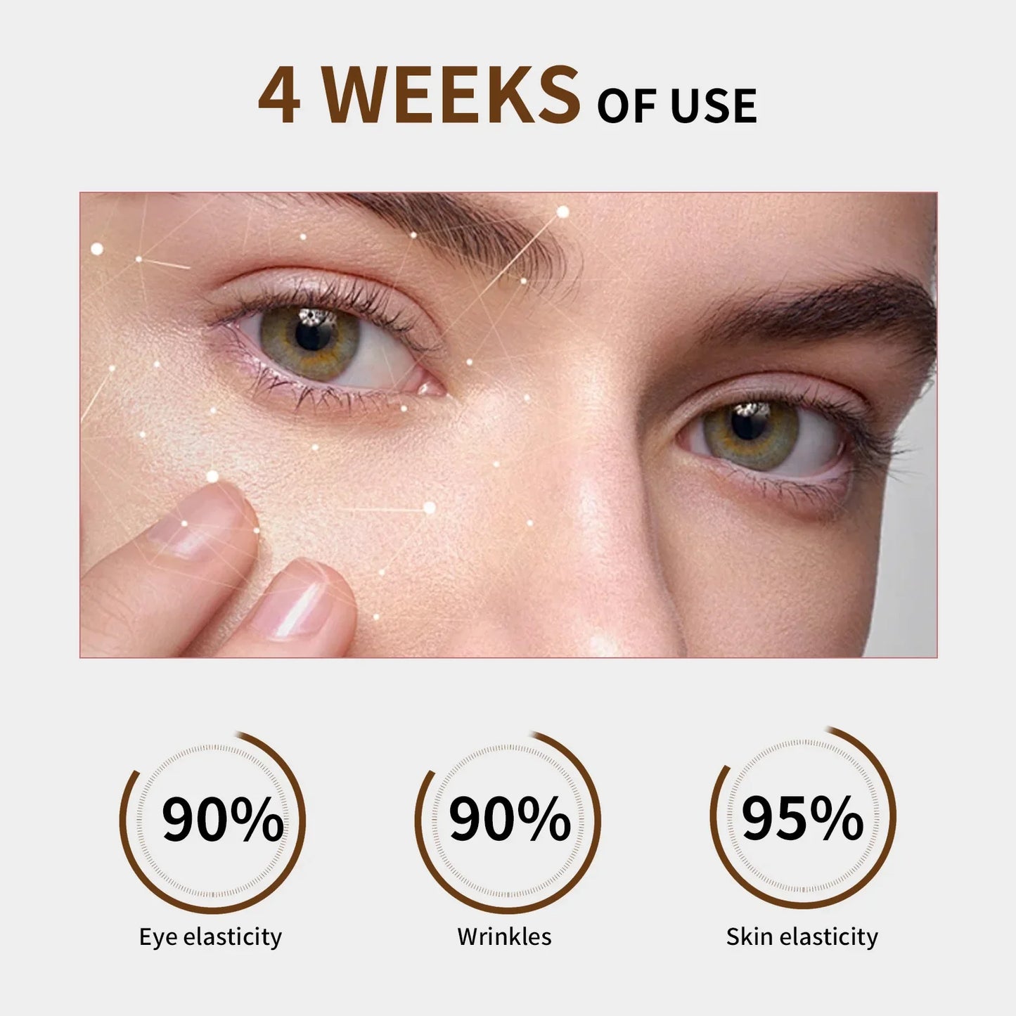 Retinol Eye Cream Anti Wrinkles,Anti Puffiness Remove Dark Circle Eye Bag Hyaluronic Acid Moisturize Peptides Soothe Skin Care