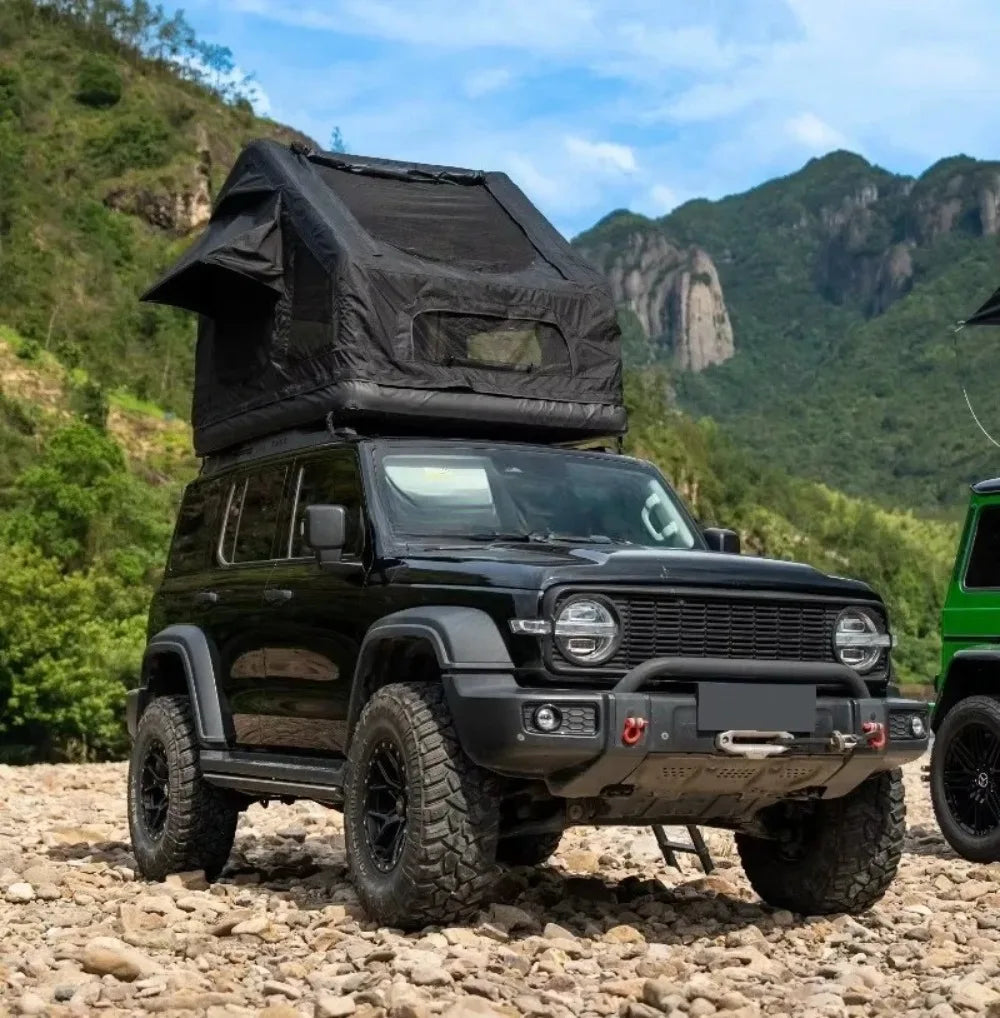 outdoor camping new large space air column inflatable roof tent