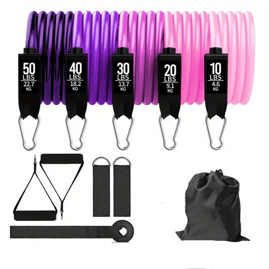 Resistance Band Set for Yoga, Pilates, & Fitness