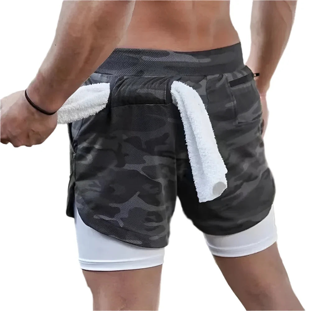 Lightweight Men's Running Shorts with Pockets and Towel Loop