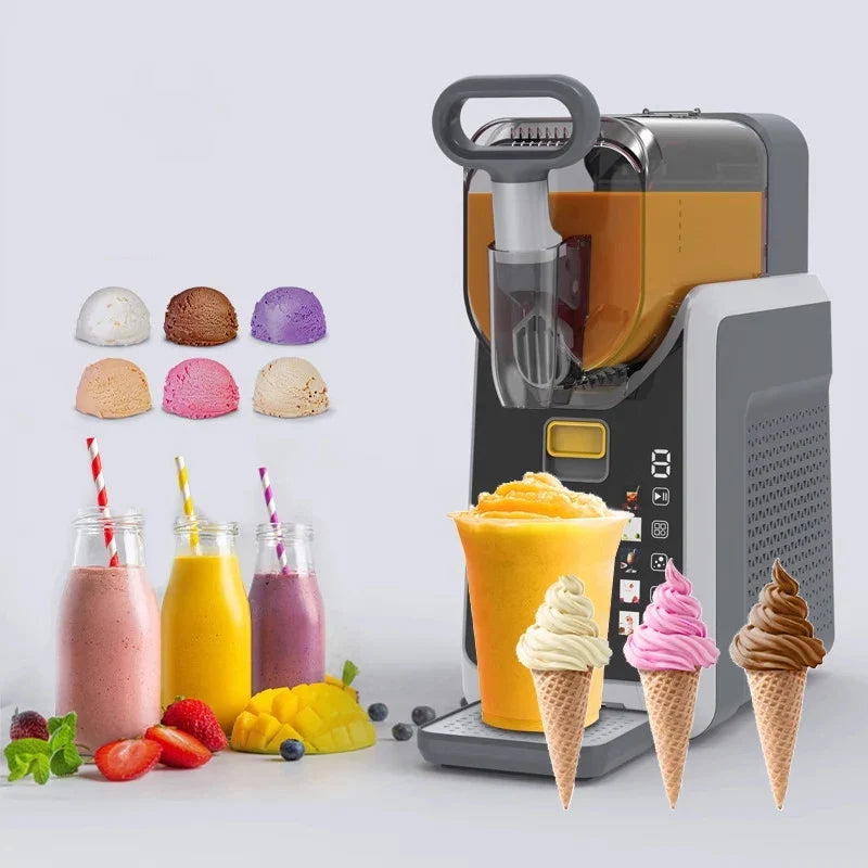 Snow Melting Machine Small Household Cold Drink Slush Machine Smoothie Beverage Machine Milkshake Shaved Ice Full Set
