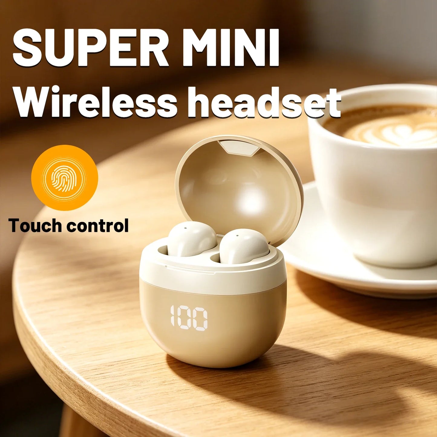 Small Wireless Bluetooth Headphones, Side Sleeping Not Pressing Ear And Sports Invisible In Ear Noise Cancelling Earphones, Low Latency, Long Battery Life HiFi Bass 6D Sound Effect Sleep Earbuds For Android IOS, Surprise Birt