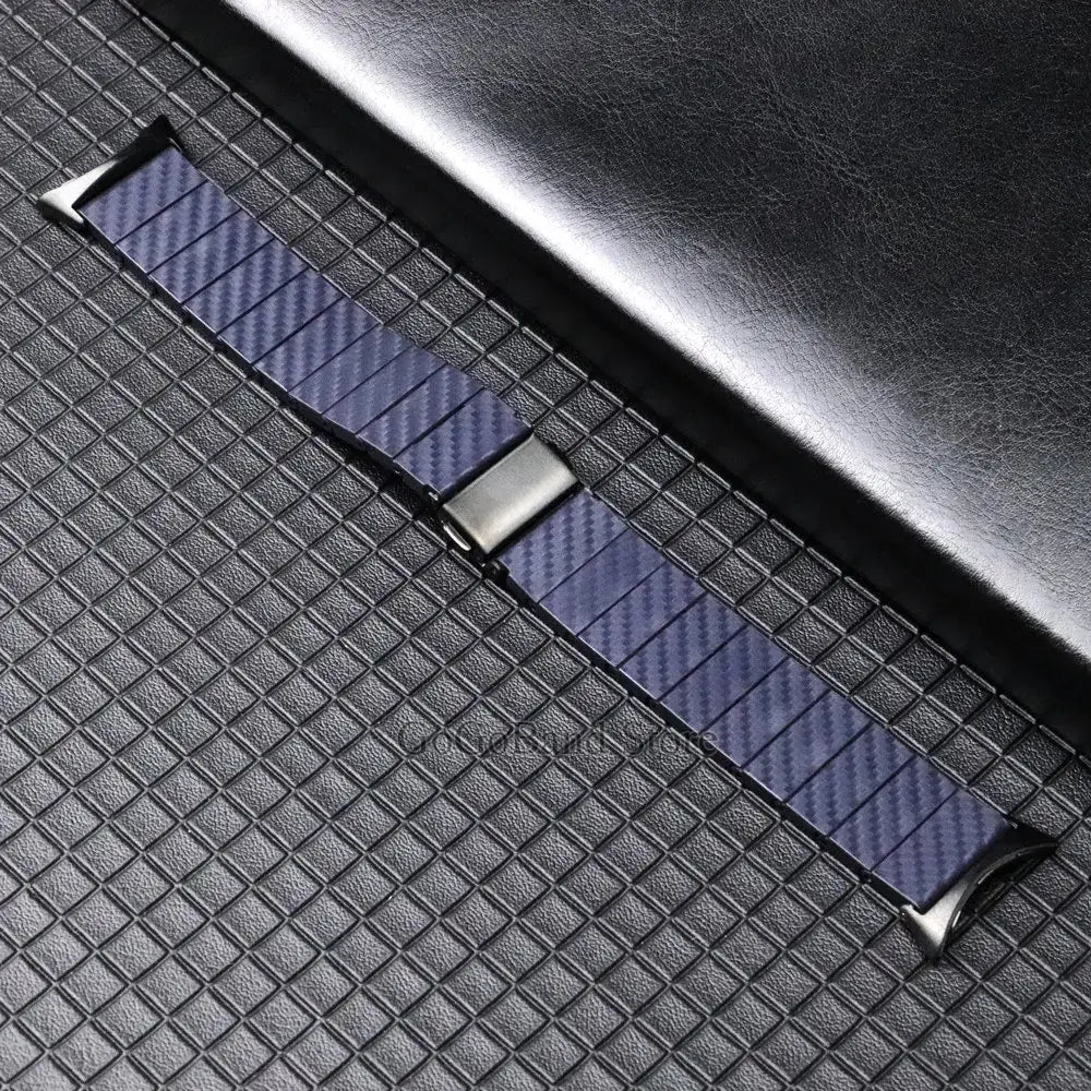 Google Pixel Watch 5, 4 & 3 41mm Carbon Fiber Pattern Link Band