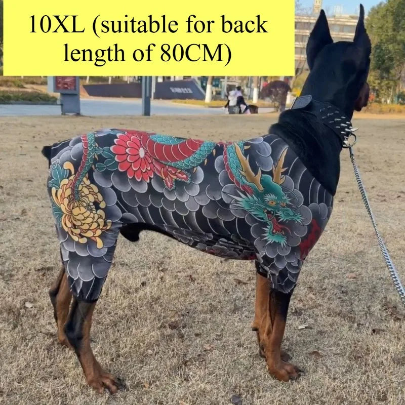 Funny Tattoo Dog Shirt Costume for Pets