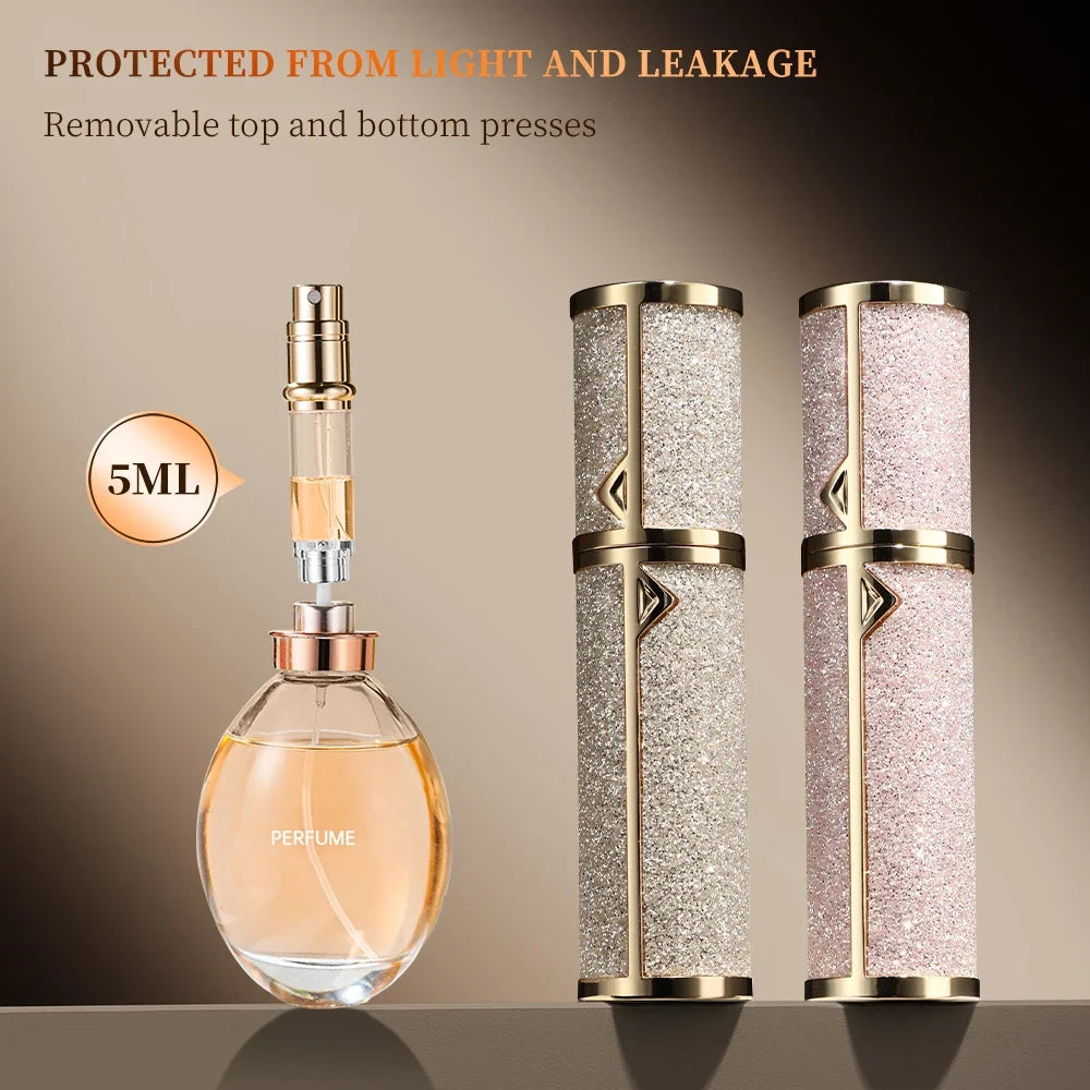 5ML Portable Compact Leather Perfume Bottle Multipurpose Sprayer
