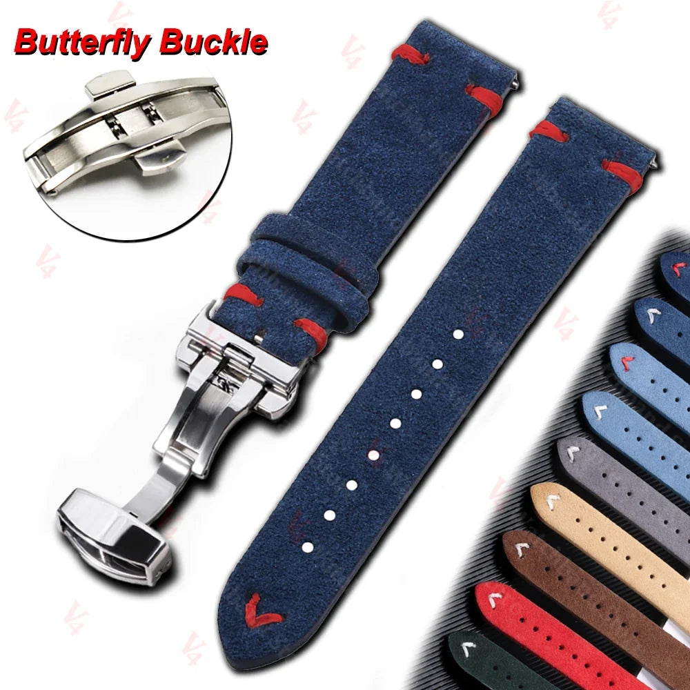 OnePlus Watch Stitched Suede Band with Butterfly Clasp