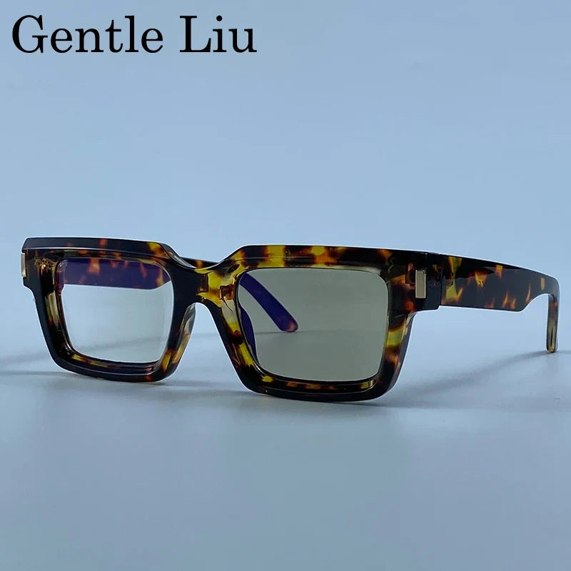 Photochromic Steampunk Square Sunglasses Men 2026 Luxury Designer Vintage Punk Sun Glasses Hip Hop Streetwear Driving Eyewear