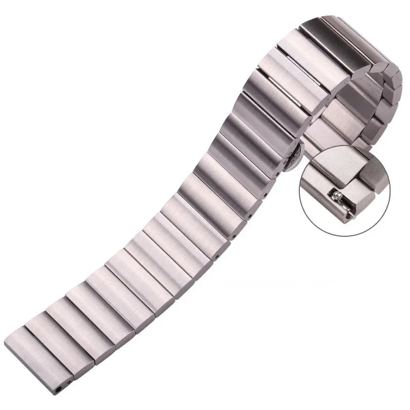 Samsung Galaxy Watch 7, 6, 5, 4 & FE Brushed Stainless Steel Bracelet
