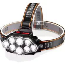 Five head strong light rechargeable fishing headlight