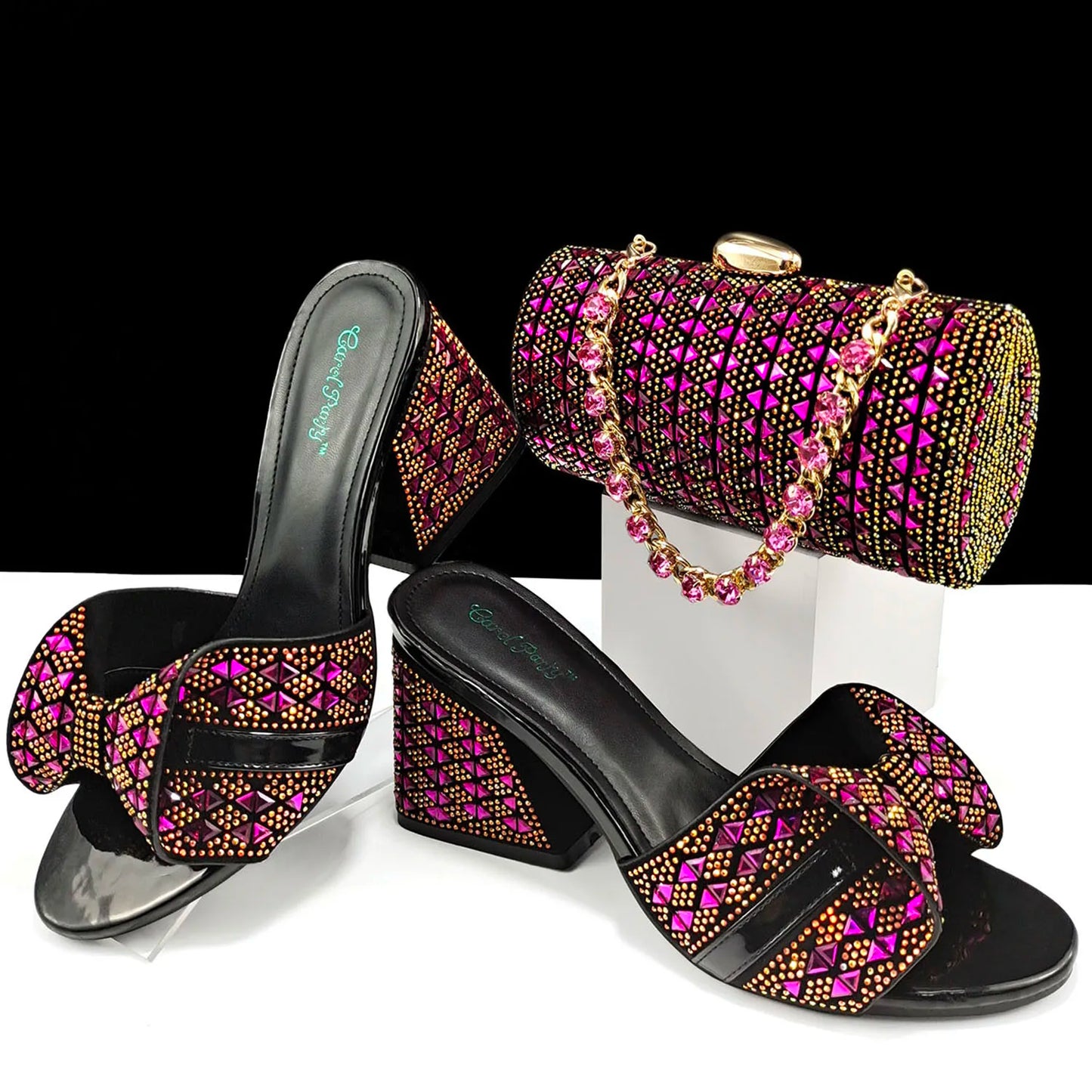 Conjunto de Zapatos y Bolsos de Señora de Alta Calidad HJJ1-10