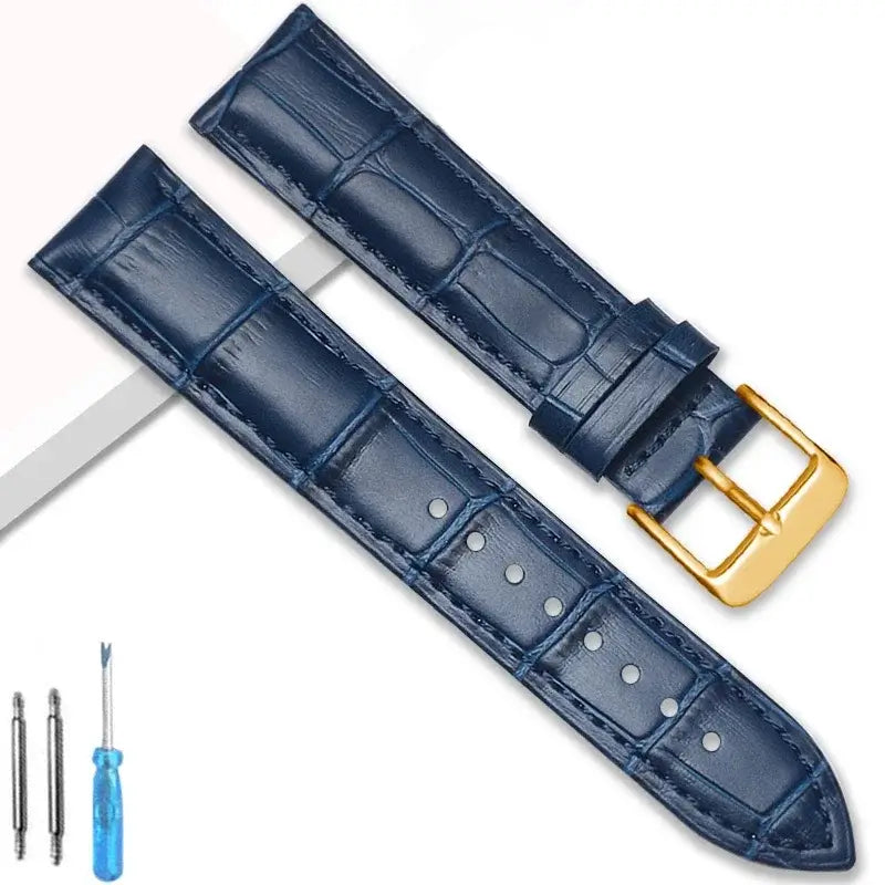 Garmin 18/20/22mm Quick Release Crocodile-Embossed Leather Buckle Band