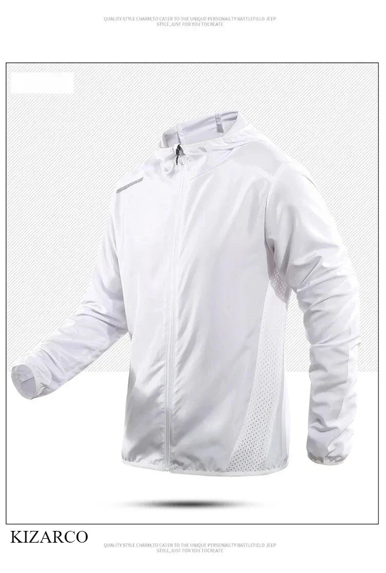 Chaqueta de running con capucha