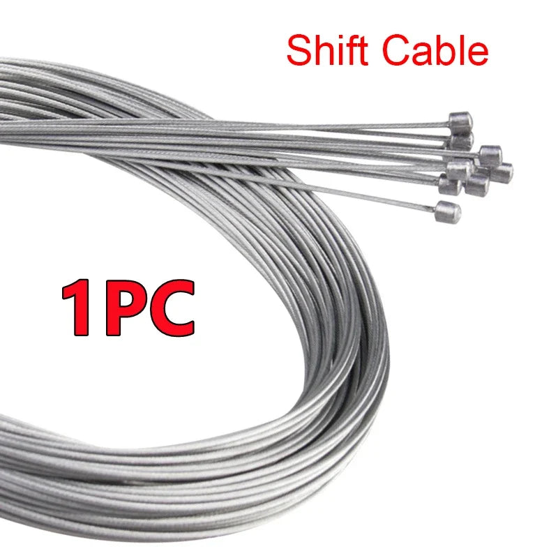 10/5/3/1PC 2M MTB Bicycle Brake Line Bicycle Speed Line Fixed Gear Shifter Gear Brake Cable Set Core Inner Wire MTB Road Bike