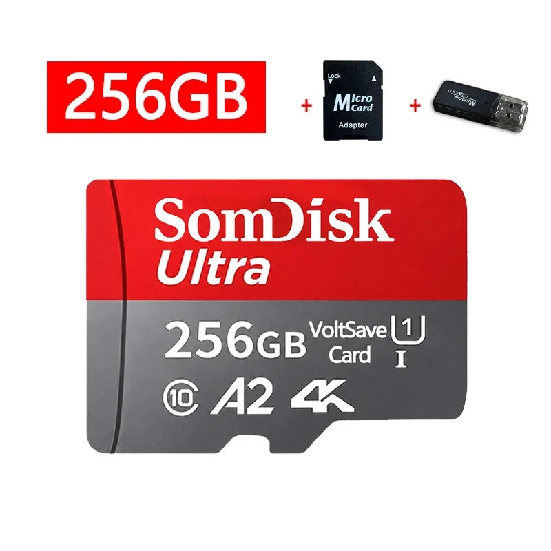 128gb Micro Tf/ SD Card Class 10 High Speed Memory Cards Stable