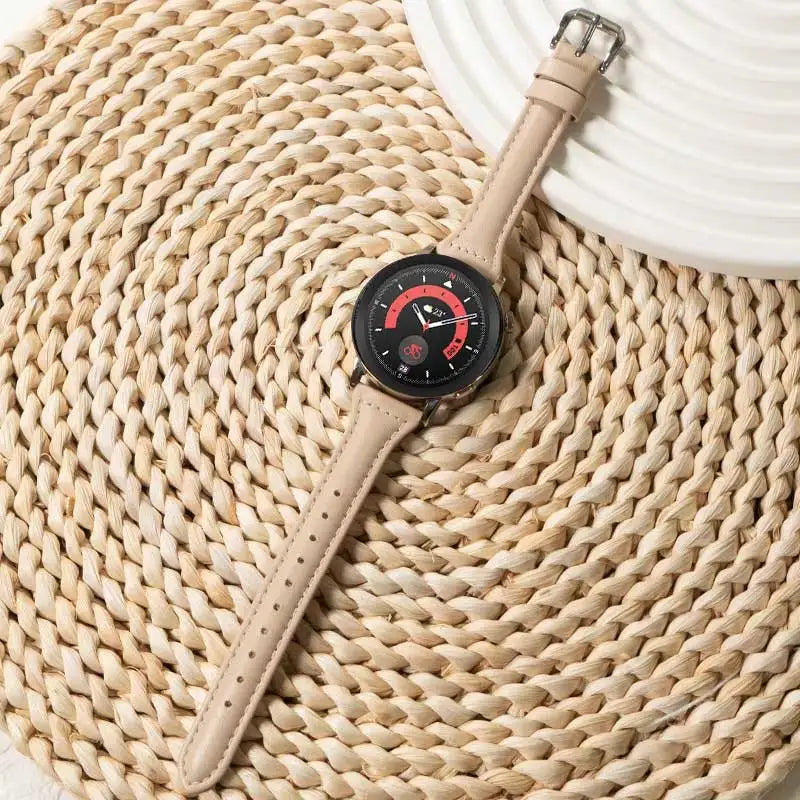 COROS PACE & APEX Slim Tapered Leather Band with Stitching