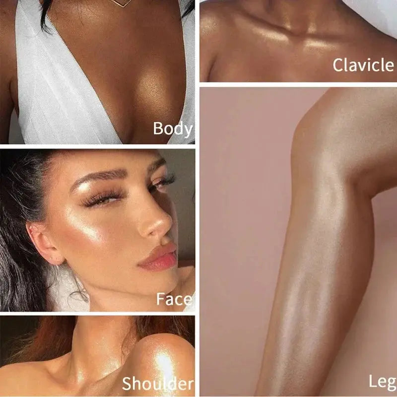 Body Makeup Liquid Highlighter - Radiant Skin Glow - Shimmering Body