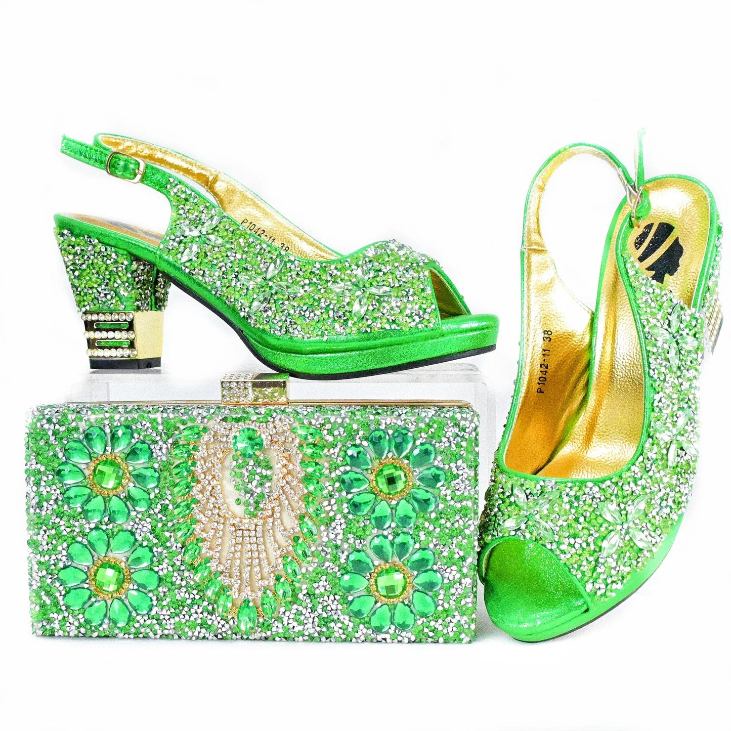Nuevo Set de Zapatos y Bolso de Llegada, Sets Africanos HAS1-9