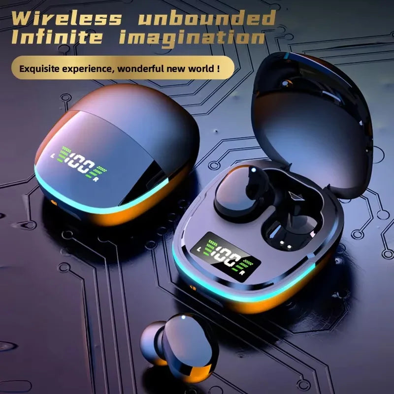 G9S Bluetooth 5.1 In Ear Wireless Earbuds LED Power Display Low Latency Gaming HiFi Stereo Sports Headphones