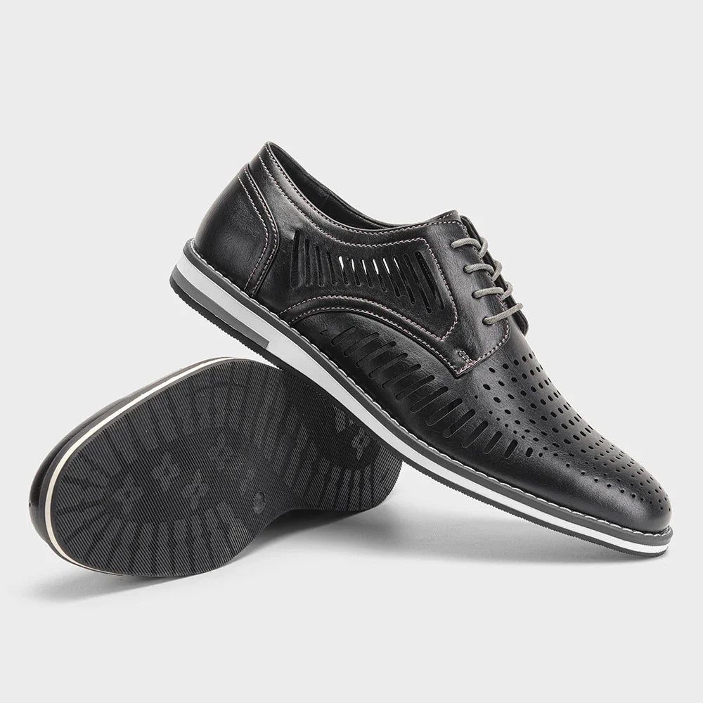 Leather loafer men fashion comfortable 2024 brand casual shoes men