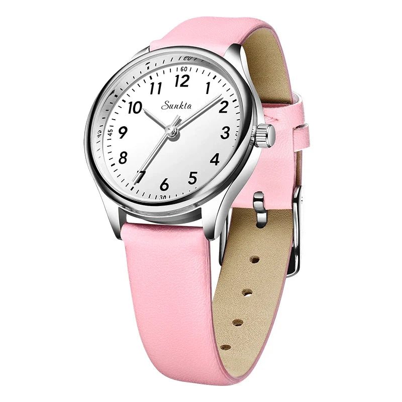 Women's 30mm Arabic Numeral Quartz Watch, Strap or Bracelet